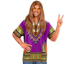 W WIDMANN MILANO Party Fashion - Disfraz Dashiki, años 60, Hippie, Flower Power, Peace, Reggae