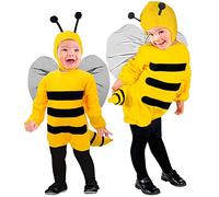 W WIDMANN MILANO Party Fashion - Disfraz de abeja para niños, mono, disfraz de animal, disfraces