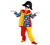 W WIDMANN MILANO Party Fashion - Disfraz de arlequín infantil, payaso, bufón, carnaval
