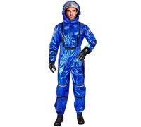 W WIDMANN MILANO Party Fashion - Disfraz de astronauta para hombre, traje espacial con casco, mono espacial, astronauta, disfraces de carnaval