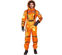 W WIDMANN MILANO Party Fashion - Disfraz de astronauta para hombre, traje espacial con casco, mono espacial, astronauta, disfraces de carnaval