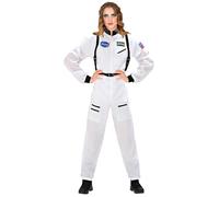W WIDMANN MILANO Party Fashion - Disfraz de astronauta para mujer, mono espacial, traje de chica espacial para carnaval y fiestas temáticas