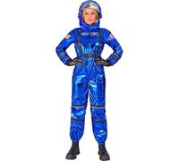 W WIDMANN MILANO Party Fashion - Disfraz de astronauta para mujer, traje espacial con casco, mono espacial, astronauta, disfraces de carnaval