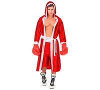 W WIDMANN MILANO Party Fashion - Disfraz de boxeador, capa con capucha y cinturón, pantalones cortos, deportista, carnaval