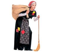 W WIDMANN MILANO Party Fashion - Disfraz de bruja Befana para mujer | Conjunto de 3 piezas, disfraz de Reyes Magos y de bruja para Halloween, carnaval y fiestas temáticas