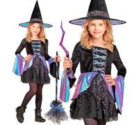 Widmann Witch (Dress, Hat) (158 cm / 11-13 Years) Different Colors