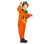 W WIDMANN MILANO Party Fashion : disfraz de calabaza para niños, mono y gorro, disfraz para Halloween