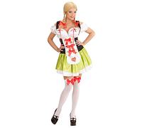 W WIDMANN MILANO Party Fashion - Disfraz de camarera bávara, vestido, pinzas para el pelo con lazo, camarera, fiesta de disfraces, carnaval, fiesta temática