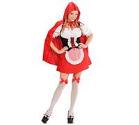 W WIDMANN MILANO Party Fashion - Disfraz de caperucita roja, conjunto de disfraz de cuento de hadas, carnaval, fiesta temática