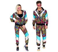 W WIDMANN MILANO Party Fashion - Disfraz de chándal, estampado animal, atuendo de los años 80, chándal para carnaval y fiestas