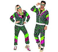 W WIDMANN MILANO Party Fashion - Traje chandal animal de fiesta, traje años 80, jogging suit, estilo retro, traje mal gusto