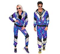 W WIDMANN MILANO Party Fashion - Disfraz de chándal, estilo disco, atuendo de los años 80, chándal para carnaval y fiestas