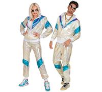 W WIDMANN MILANO Party Fashion - Disfraz de chándal, estilo retro, atuendo de los años 80, chándal para carnaval y fiestas