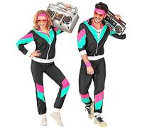 W WIDMANN MILANO Party Fashion - Disfraz de chándal, estilo vintage, atuendo de los años 80, chándal para carnaval y fiestas