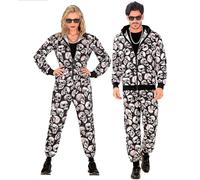 W WIDMANN MILANO Party Fashion - Chándal de disfraz para Halloween, traje de los 80, chándal, Día de los Muertos