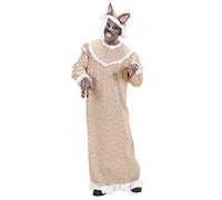 W WIDMANN MILANO Party Fashion - Disfraz de cuento de hadas Lobo feroz, vestido de abuelita con capucha, disfraz de carnaval para mujeres y hombres