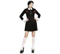 Widmann – Disfraz niña Party Fashion – Vestido gótico oscuro para Halloween y Carnaval