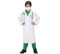 W WIDMANN MILANO Party Fashion - Disfraz de doctor para niño, bata de doctor, bata de laboratorio, disfraces