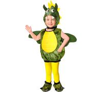 W WIDMANN MILANO Party Fashion - Disfraz de dragón para niños, mono con capucha, dinosaurio, disfraz de animal para carnaval, fiesta temática