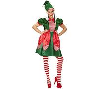 W WIDMANN MILANO Party Fashion - Disfraz de elfo, vestido, ayudante de Papá Noel, disfraz de Navidad