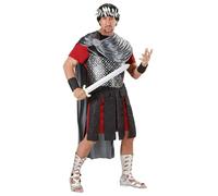 W WIDMANN MILANO Party Fashion - Disfraz de emperador romano, túnica con paño, capa y falda, brazaletes, corona de laurel, carnaval, fiesta temática