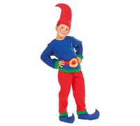 W WIDMANN MILANO Party Fashion - Disfraz de enano para niños, abrigo, pantalones, cinturón, botas altas, carnaval, fiesta temática