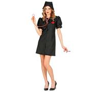 W WIDMANN MILANO Party Fashion - Disfraz de enfermera oscura, vestido, doctor, disfraces