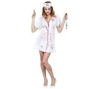 W WIDMANN MILANO Party Fashion - Disfraz de Enfermera Zombie, Vestido, Médico, Doctor, Halloween