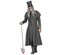 W WIDMANN MILANO Party Fashion Sepultureros Disfraz de brujo, liso, color xl/xxl, (Widmann S.r.l. 01594)