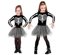 W WIDMANN MILANO Party Fashion - Disfraz de esqueleto para niños, bailarina, mujer con guadaña, disfraz de Halloween