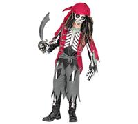 W WIDMANN MILANO Party Fashion - Disfraz infantil esqueleto pirata, bucanero, zombie, terror, carnaval, Halloween