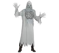Widmann Howling Ghost (Hooded Robe, Gloves, Mask) (M) Grey
