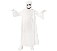 W WIDMANN MILANO Party Fashion - Disfraz de fantasma para niños, capa blanca, disfraz de Halloween para niños, para niños y niñas, truco o trato
