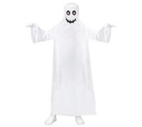 W WIDMANN MILANO Party Fashion - Disfraz de fantasma para niños, capa blanca, disfraz de Halloween para niños, para niños y niñas, truco o trato
