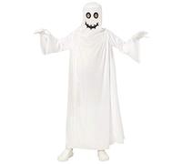 W WIDMANN MILANO Party Fashion - Disfraz de fantasma para niños, capa blanca, disfraz de Halloween para niños, para niños y niñas, truco o trato