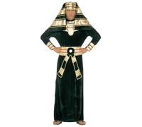 W WIDMANN MILANO Party Fashion - Disfraz de faraón, túnica con collar, cinturón, tocado, antigüedad, Egipto, gobernante