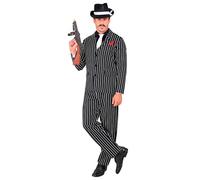W WIDMANN MILANO Party Fashion - disfraz gangster, traje a rayas, criminal, jefe de la mafia, disfraces de carnaval