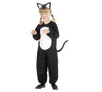 W WIDMANN MILANO Party Fashion - Disfraz de gatito para niños, mono, disfraz de animal, gato, carnaval