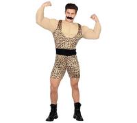 W WIDMANN MILANO Party Fashion - Disfraz de hombre fuerte, mono con camisa musculosa, culturista, carnaval