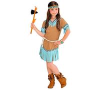 W WIDMANN MILANO Party Fashion - Disfraz de indio para niño, vestido, Lejano Oeste, hija del jefe, disfraces