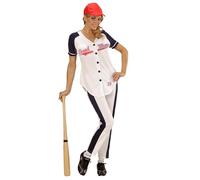 W WIDMANN MILANO Party Fashion - Disfraz de Jugador de Béisbol, Deportista, Disfraces de Carnaval