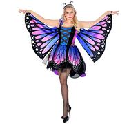 W WIDMANN MILANO Party Fashion - Disfraz de mariposa, vestido con tutu, alas, disfraz de animal, disfraces de carnaval