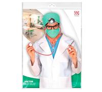 W WIDMANN MILANO Party Fashion - Juego de disfraz de médico, 4 piezas, doctor, enfermera, cirujano, carnaval, carnaval