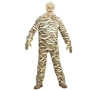 W WIDMANN MILANO Party Fashion - Disfraz de momia, parte superior, pantalones, máscara, disfraz egipcio para carnaval