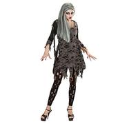 W WIDMANN MILANO Party Fashion - Disfraz de muerto viviente, vestido hecho jirones, leggings hechos jirones, Halloween, carnaval, fiesta temática