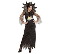 W WIDMANN MILANO Party Fashion - Disfraz de mujer araña, vestido, cinturón, cuello, araña, disfraz de Halloween