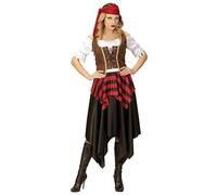 W WIDMANN MILANO Party Fashion - Disfraz de pirata, vestido corsé, diadema, bucanero, bandido, carnaval