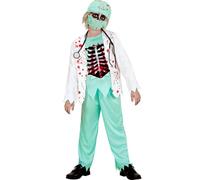 W WIDMANN MILANO Party Fashion - Disfraz de niño de médico zombi, ropa de quirófano ensangrentada, cirujano de terror