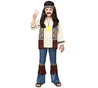 W WIDMANN MILANO Party Fashion - Disfraz de niño hippie, flower power, peace, carnaval