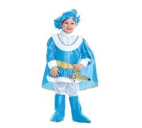 W WIDMANN MILANO Moda de Fiesta, Disfraz de Príncipe Azul para Niños, Túnica Elegante, Pantalones a Juego, Cinturón, Funda, Cubrebotas, Gorro Adornado, Comodidad, Seguridad, Fácil de Cuidar